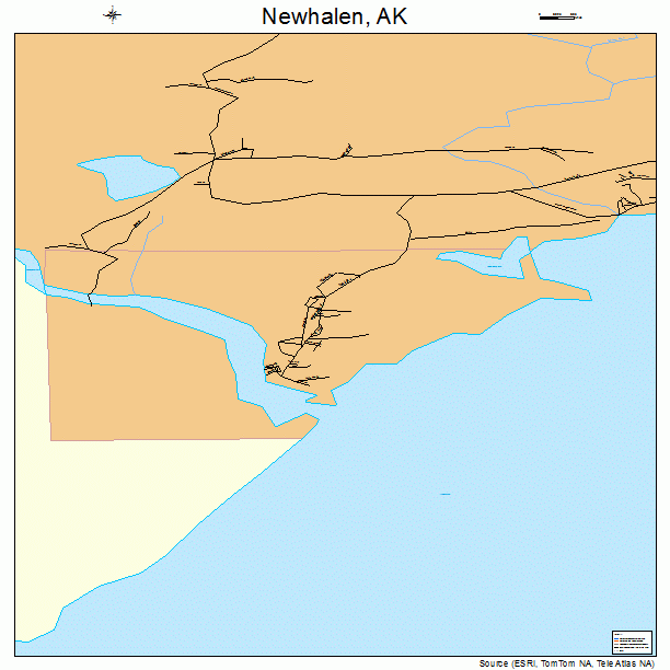 Newhalen, AK street map