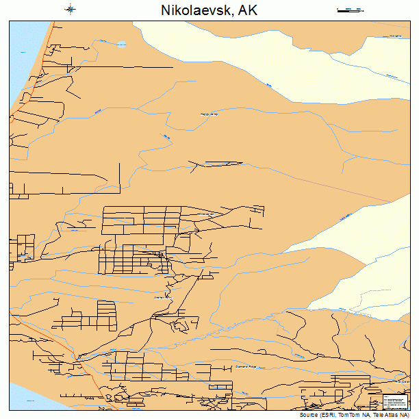 Nikolaevsk, AK street map