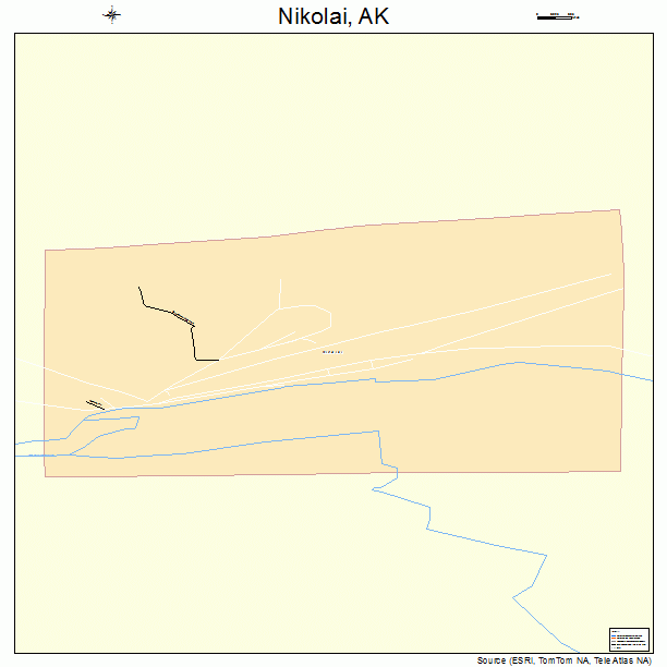 Nikolai, AK street map