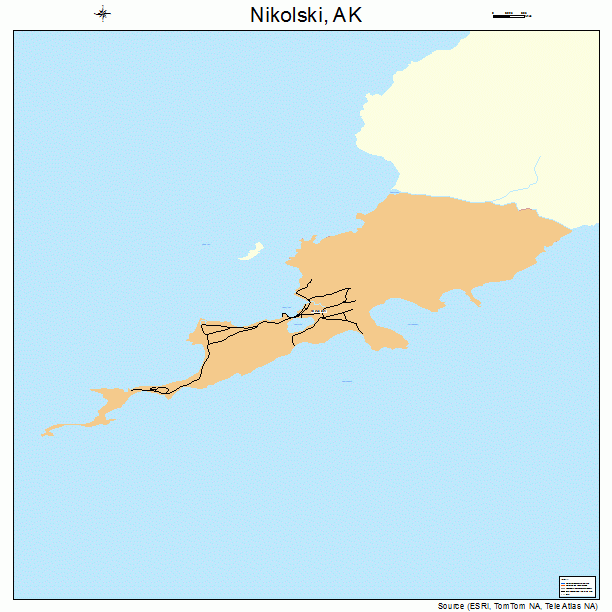 Nikolski, AK street map