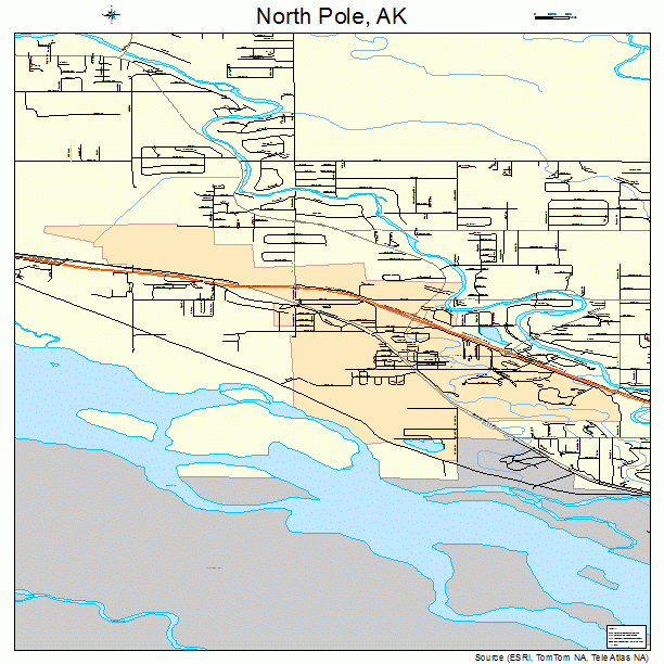 North Pole, AK street map