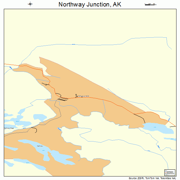 Northway Junction, AK street map