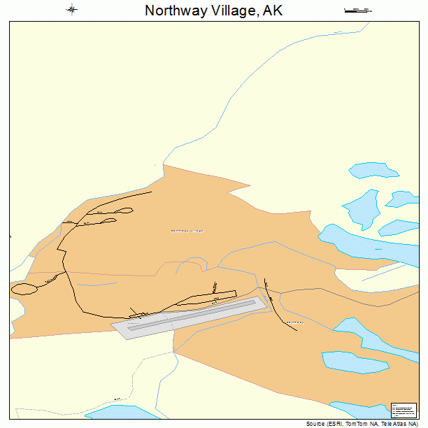 Northway Village, AK street map