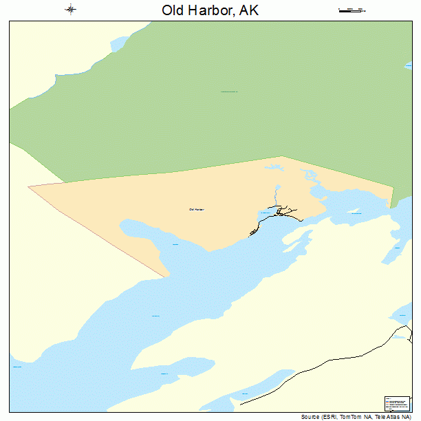 Old Harbor, AK street map