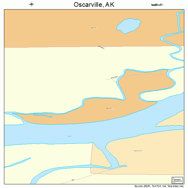 Oscarville, AK street map