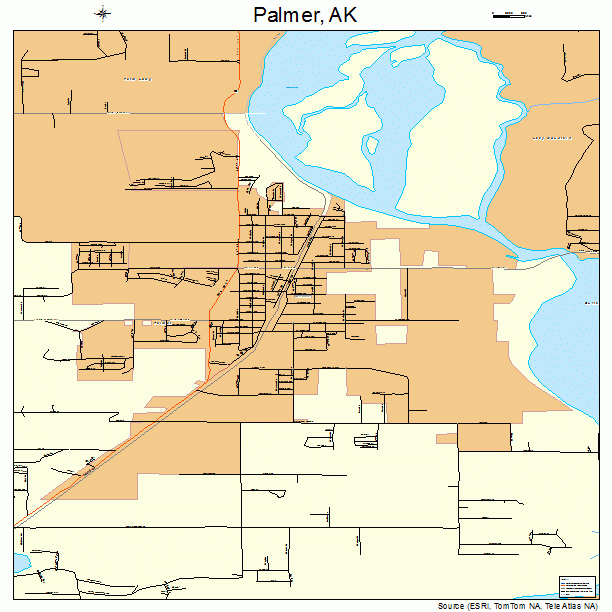 Palmer, AK street map