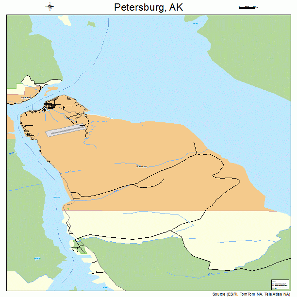 Petersburg, AK street map