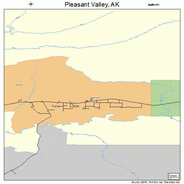 Pleasant Valley, AK street map