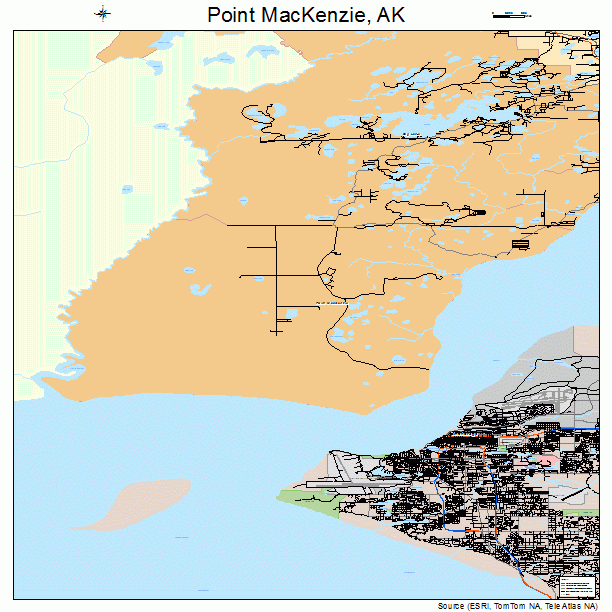 Point MacKenzie, AK street map