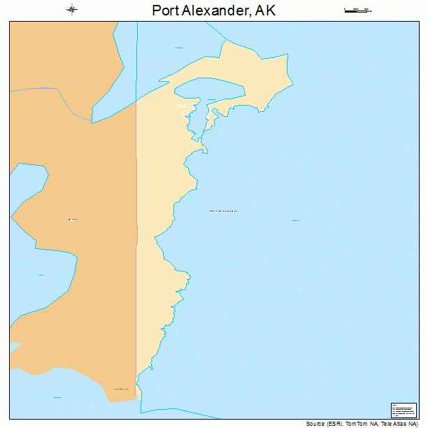 Port Alexander, AK street map