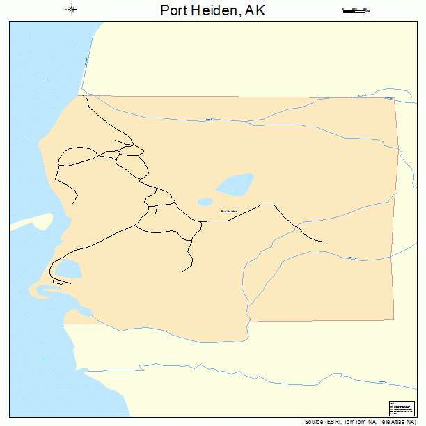 Port Heiden, AK street map