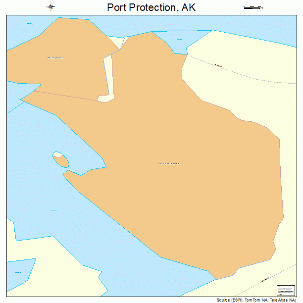 Port Protection, AK street map