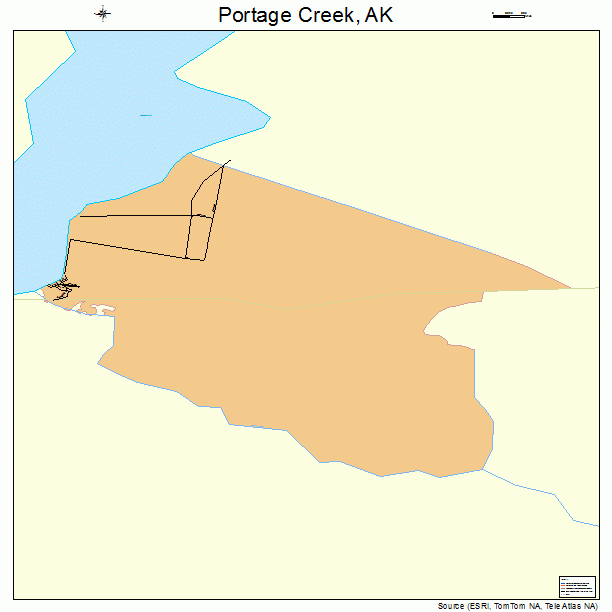 Portage Creek, AK street map