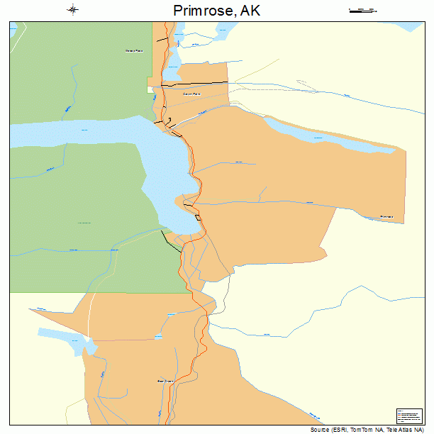 Primrose, AK street map