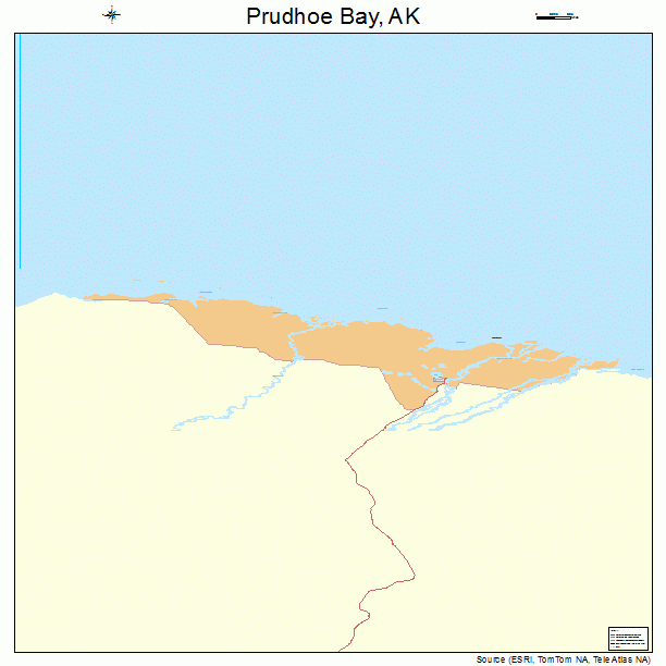 Prudhoe Bay, AK street map