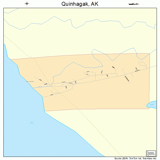 Quinhagak, AK street map