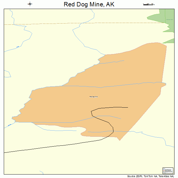 Red Dog Mine, AK street map