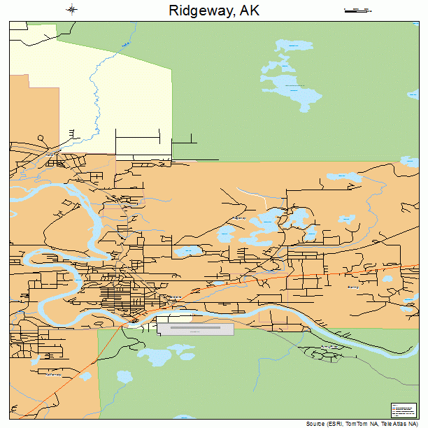 Ridgeway, AK street map