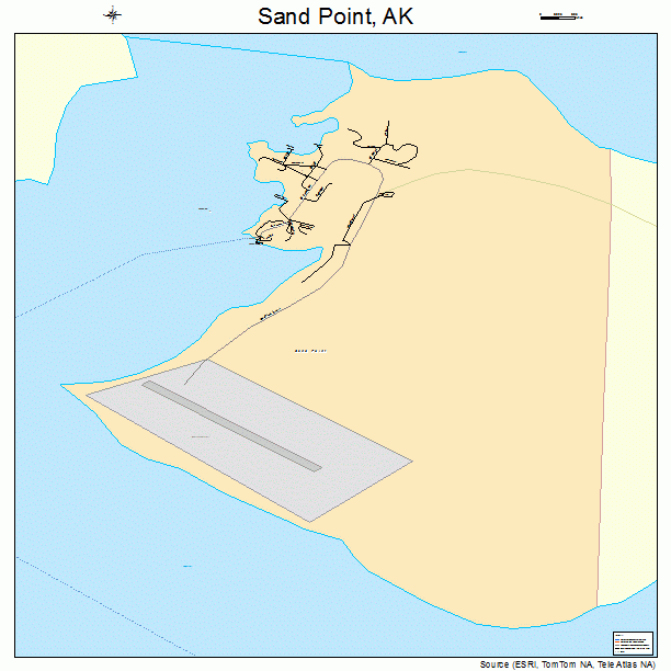 Sand Point, AK street map