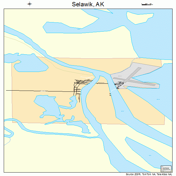 Selawik, AK street map