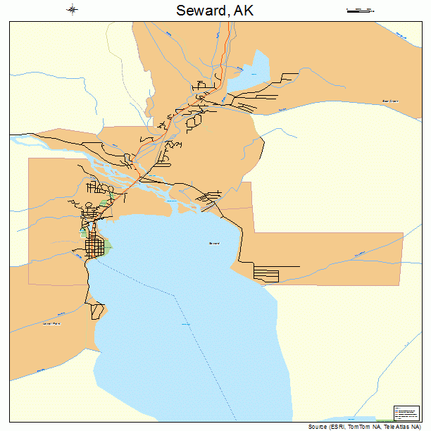 Seward, AK street map