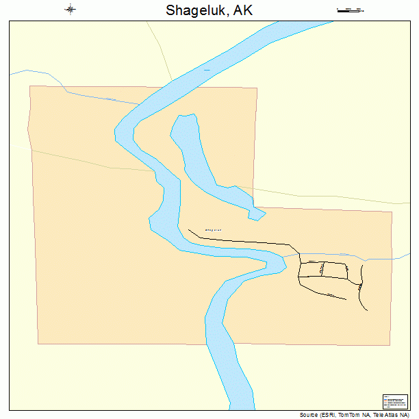 Shageluk, AK street map