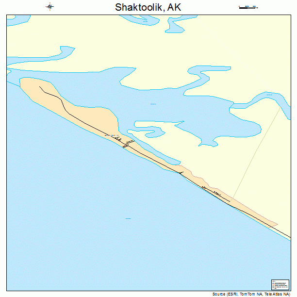 Shaktoolik, AK street map