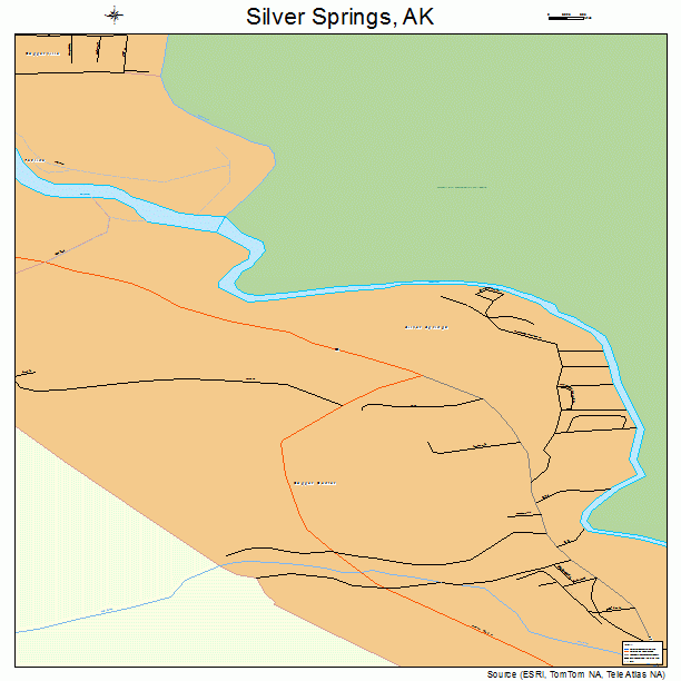 Silver Springs, AK street map