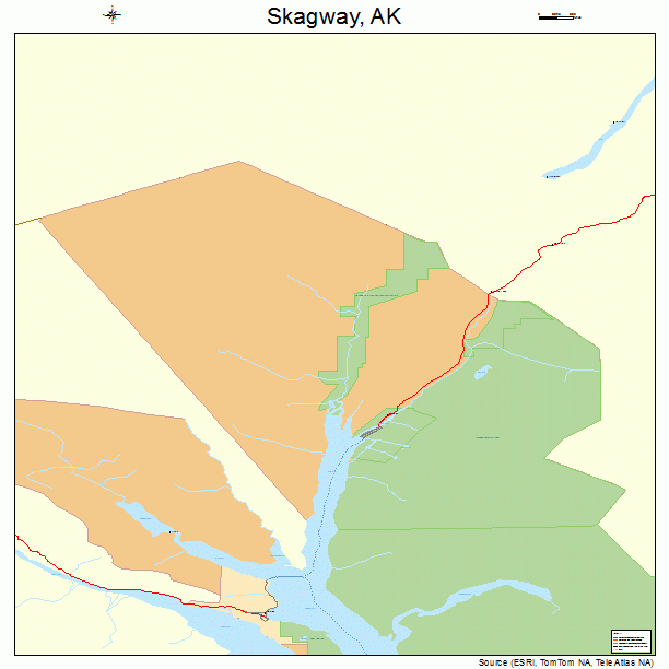 Skagway, AK street map