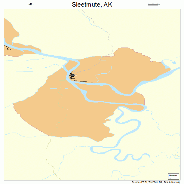 Sleetmute, AK street map