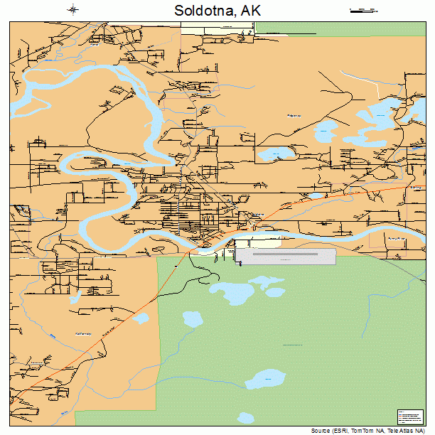 Soldotna, AK street map