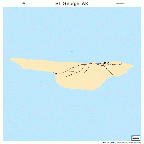 St. George, AK street map