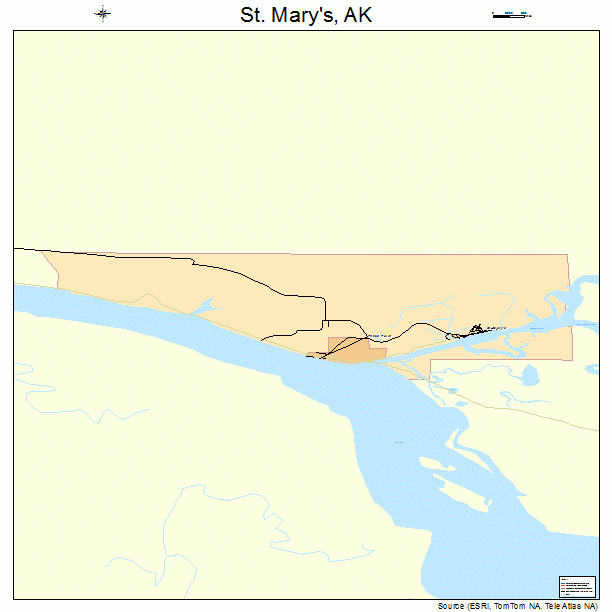 St. Mary's, AK street map