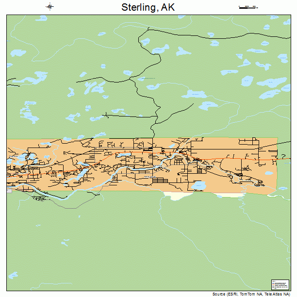 Sterling, AK street map