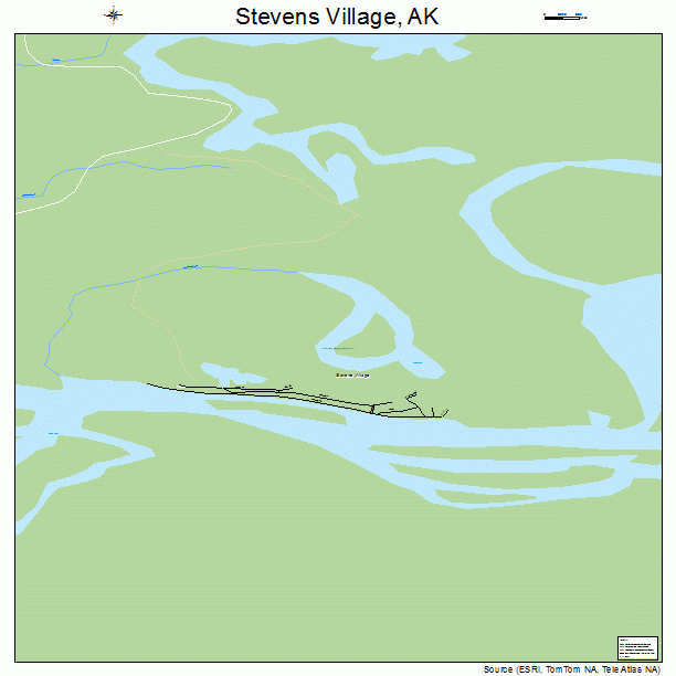 Stevens Village, AK street map