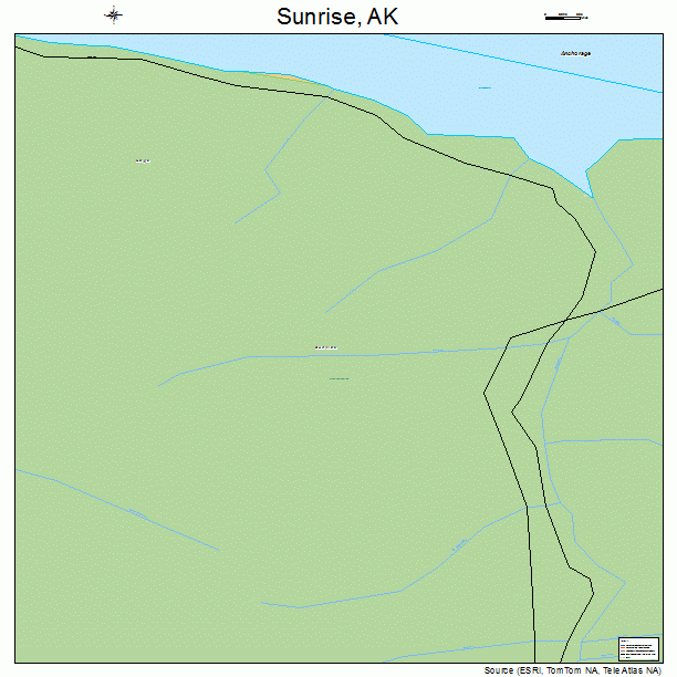 Sunrise, AK street map