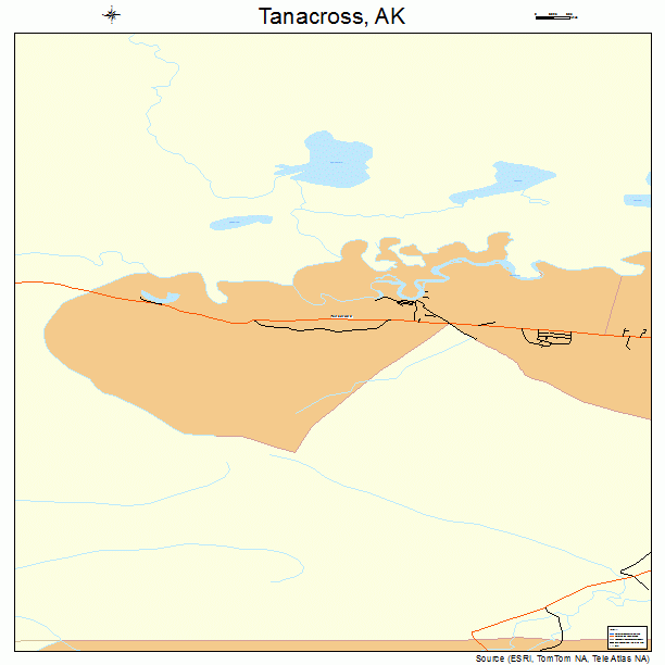 Tanacross, AK street map