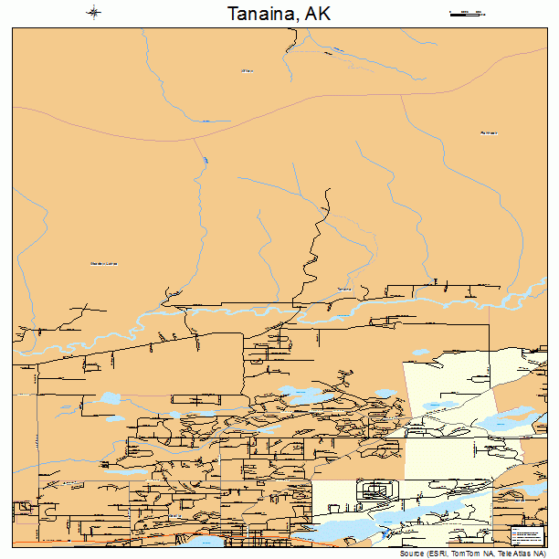 Tanaina, AK street map