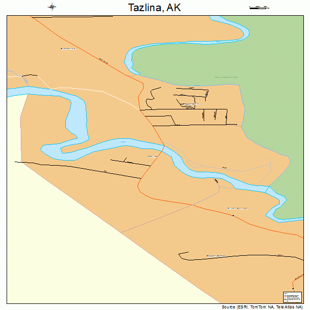 Tazlina, AK street map