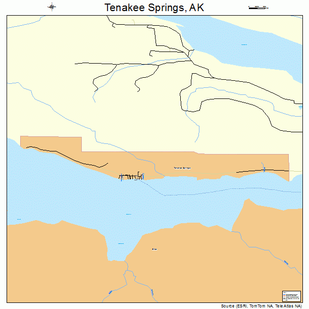 Tenakee Springs, AK street map