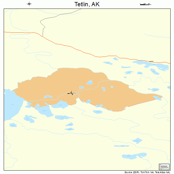 Tetlin, AK street map