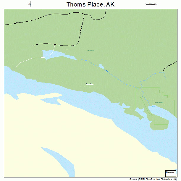 Thoms Place, AK street map