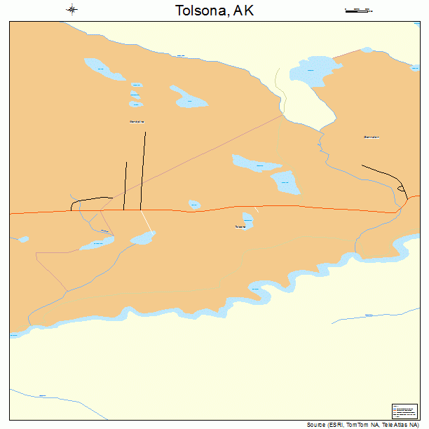 Tolsona, AK street map