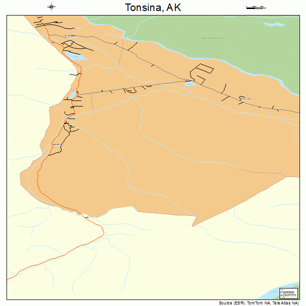 Tonsina, AK street map