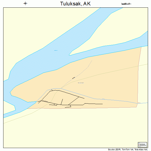 Tuluksak, AK street map