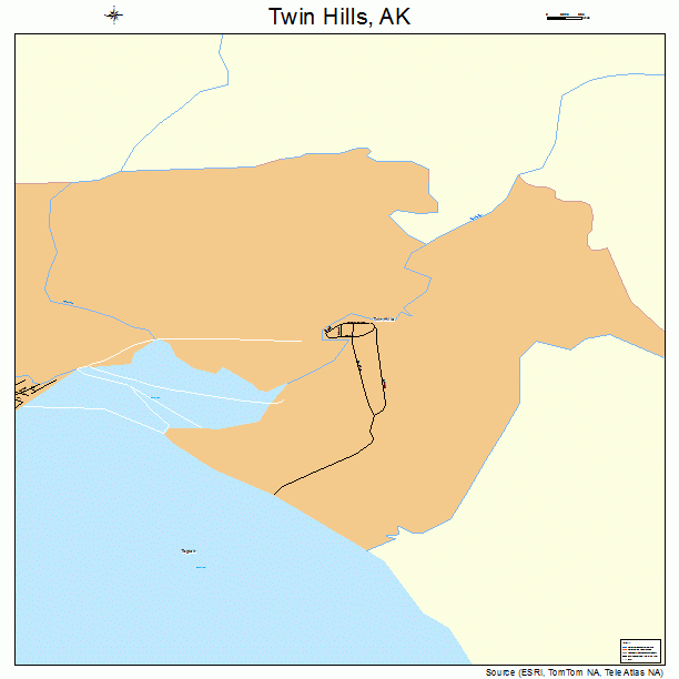 Twin Hills, AK street map