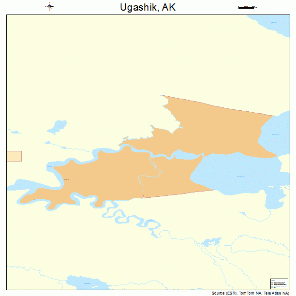 Ugashik, AK street map