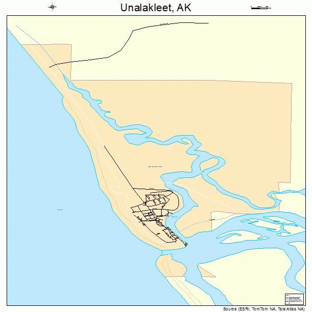 Unalakleet, AK street map