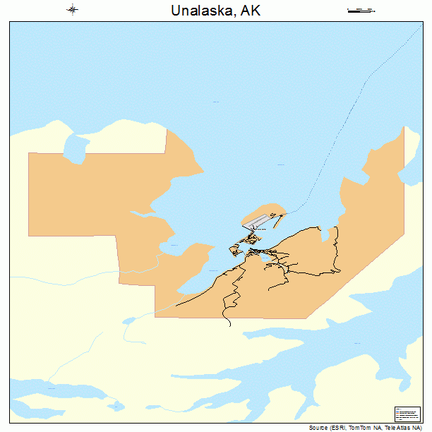 Unalaska, AK street map