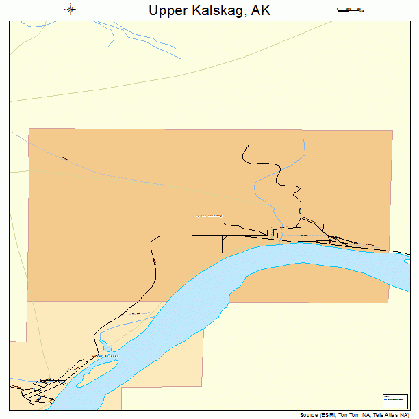 Upper Kalskag, AK street map